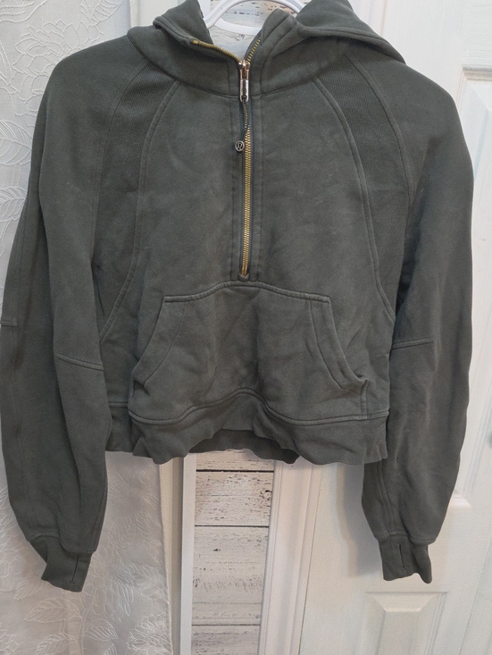 lululemon athletica Tops - Lululemon Half Zip Cropped Scuba Hoodie